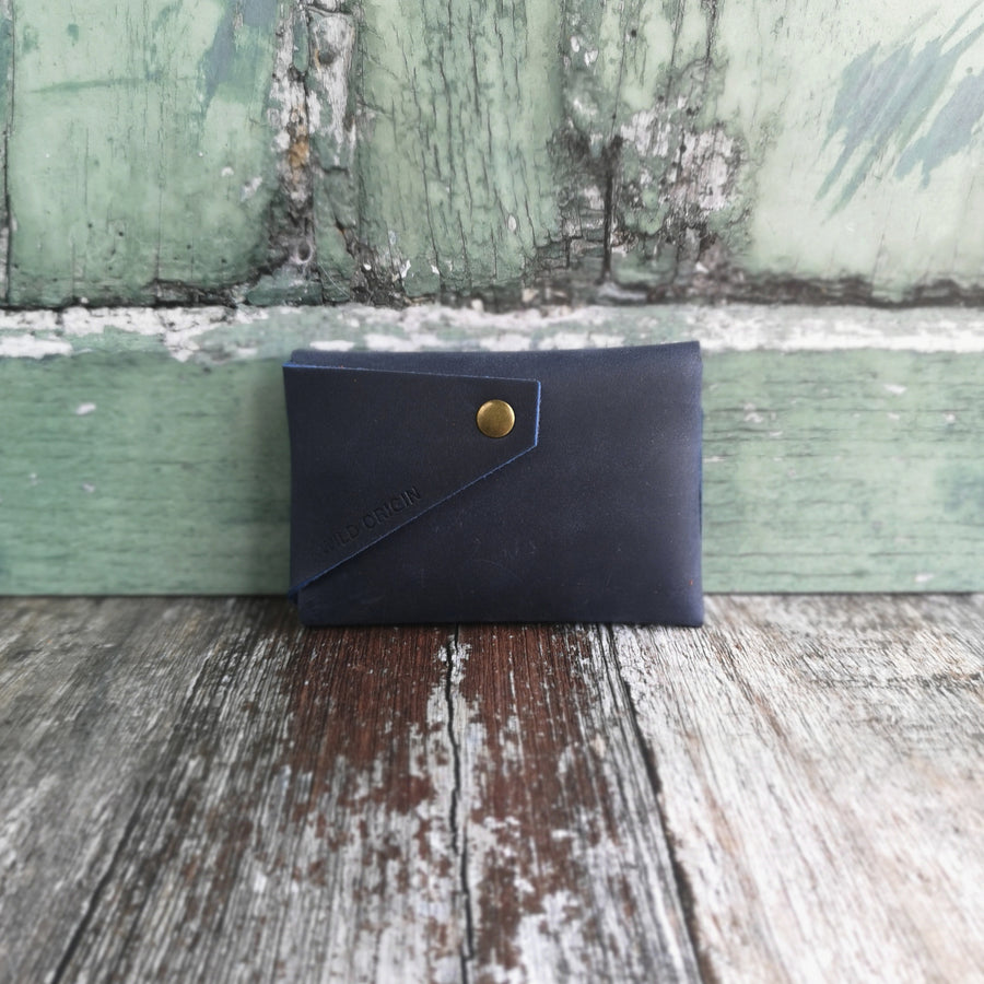 navy leather wallet rear photo 