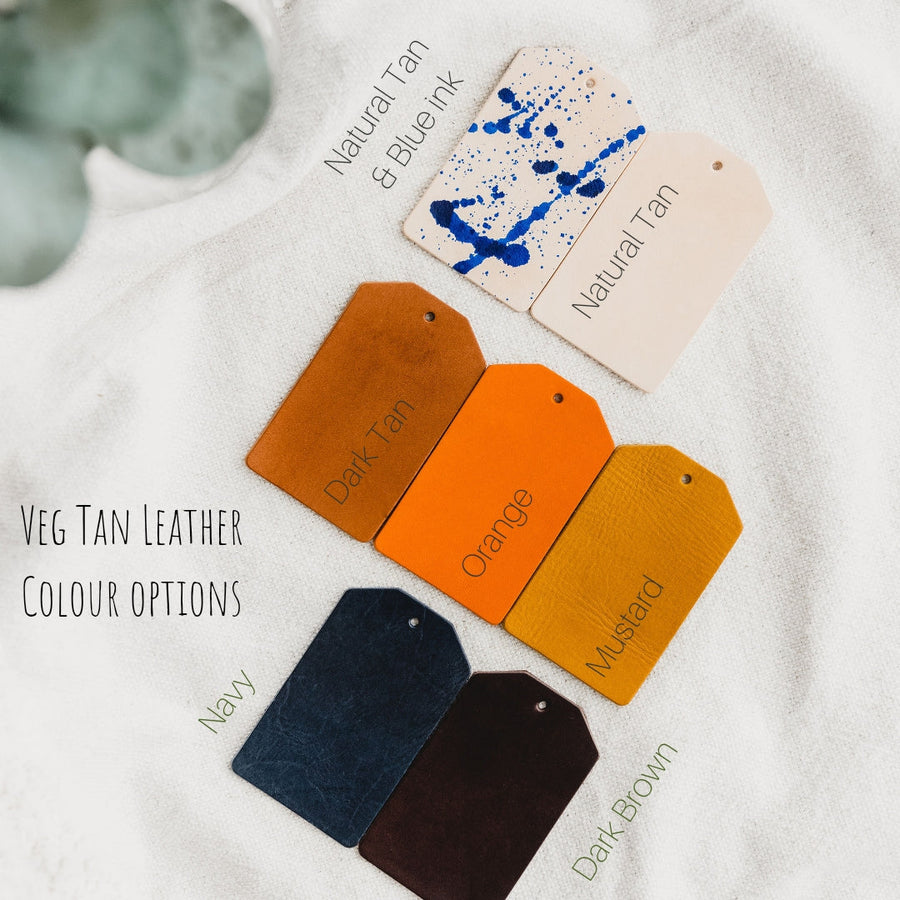 Personalised Veg Tan Wallet, choose your colour- ZERO WASTE SALE ITEM- PLEASE READ DESCRIPTION