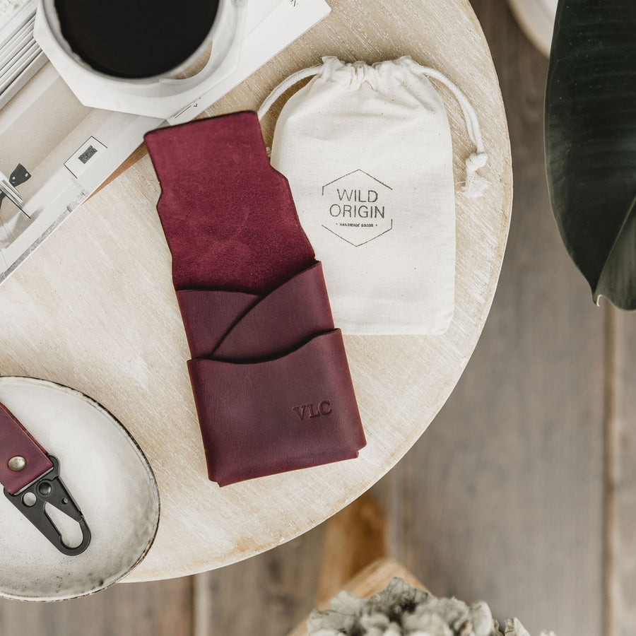 Plum Interlocked Wallet