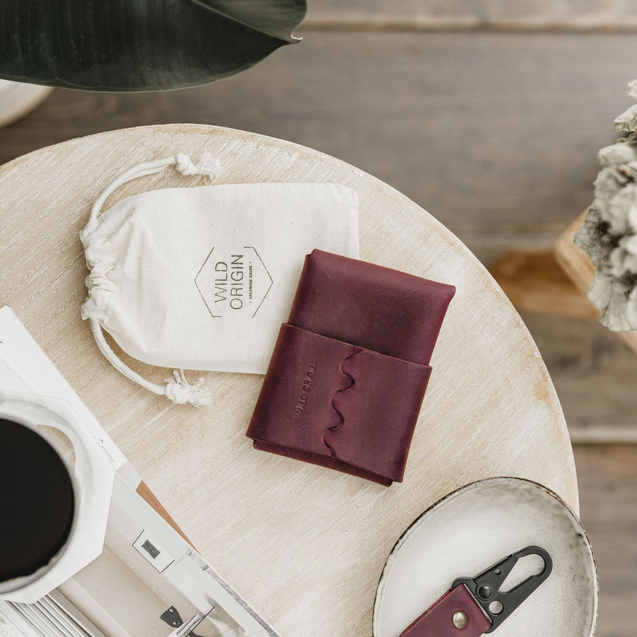 Plum Interlocked Wallet