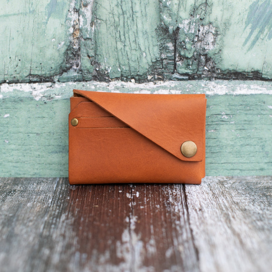 veg tan leather wallet 