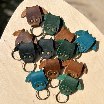 Cow Leather Keyring