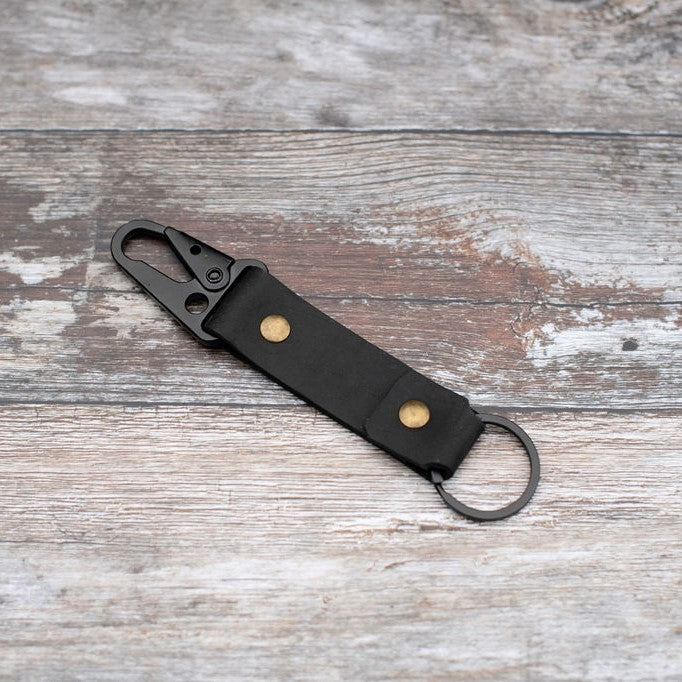 personalised leather keyring