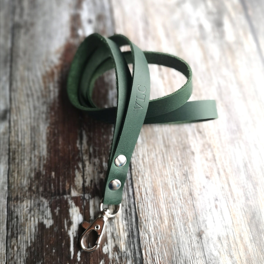 leather lanyard key holder