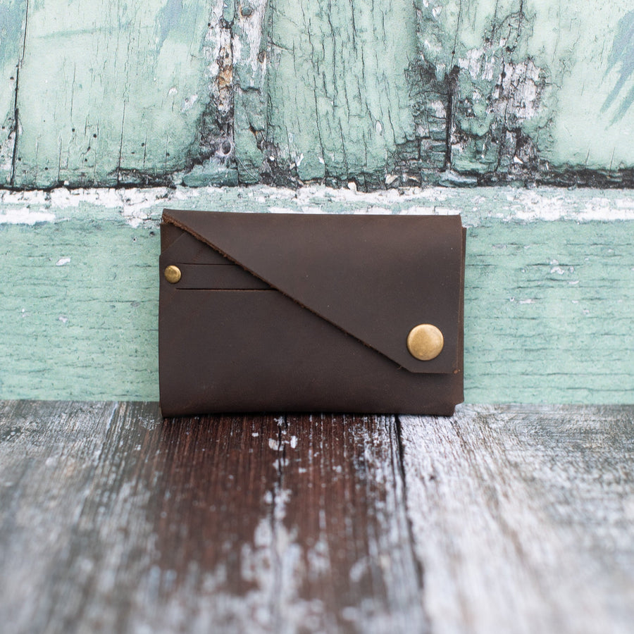 Brown Oiled Leather Wallet
