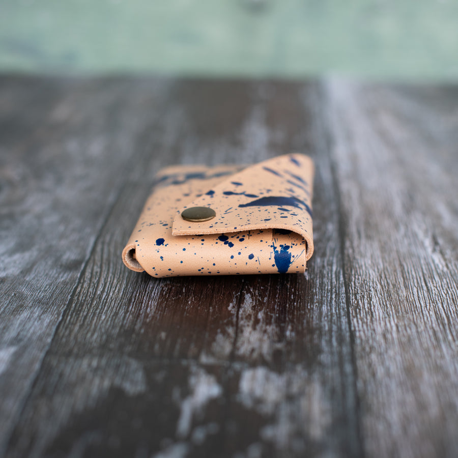 Speckled leather Card Holder - Wild Origin