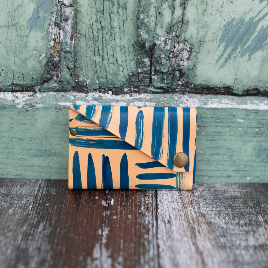 Handpainted leather wallet - Wild Origin